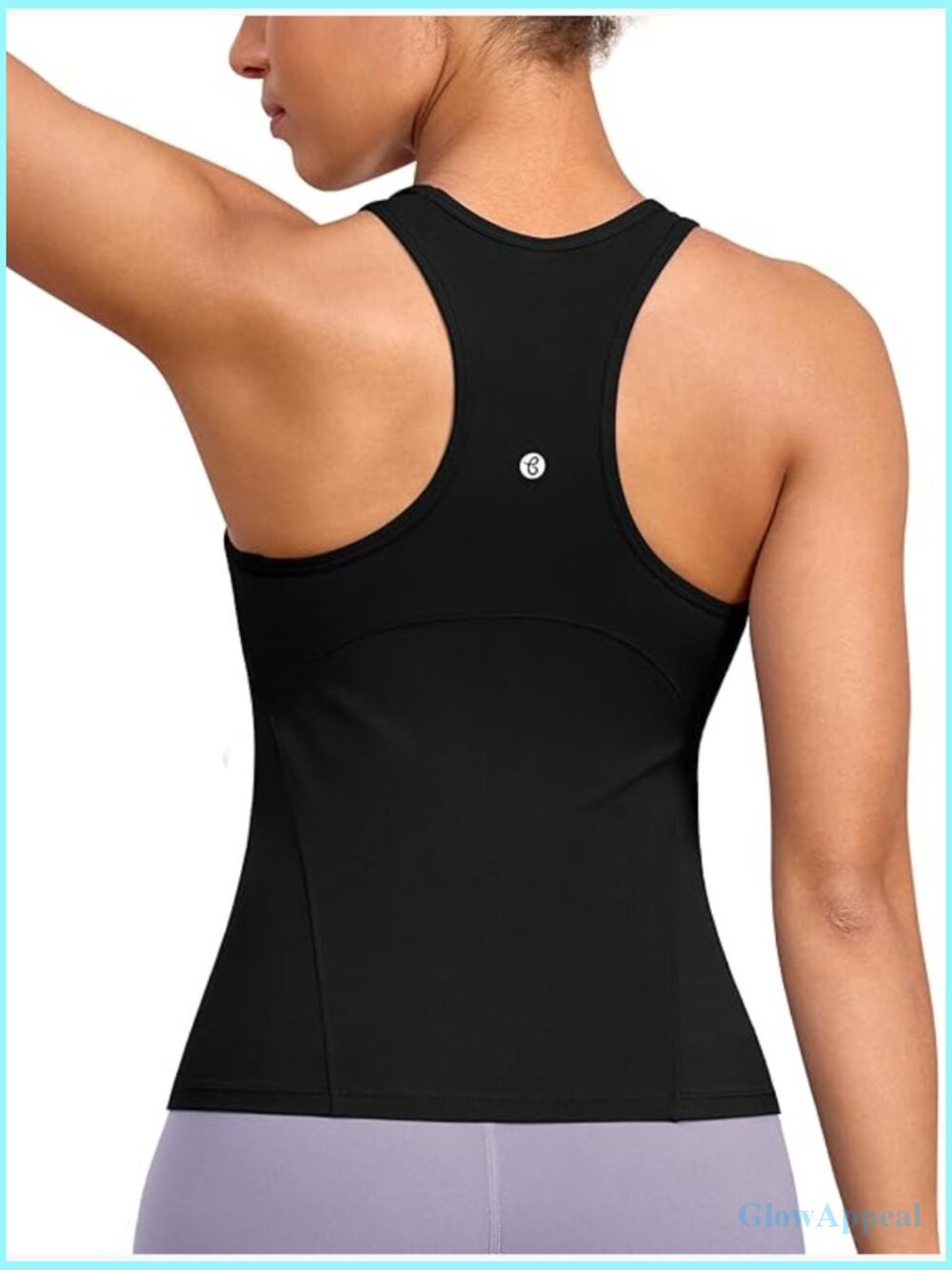 Women's Racerback Workout Tank Top, Sleeveless Yoga Camisole, Athletic Gym Shirt